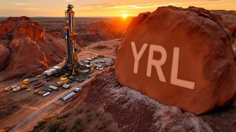 Yandal Resources Ltd-YRL-YRL drilling site at sunset.