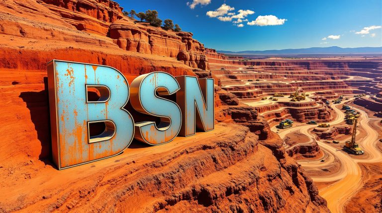 Basin Energy Ltd-BSN-BSN letters on vibrant desert landscape.
