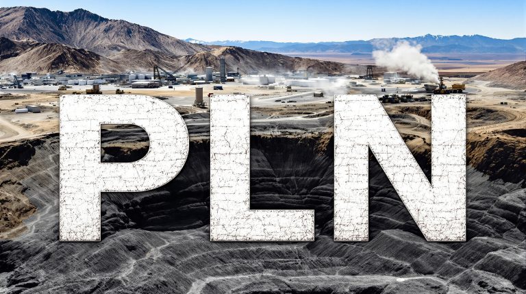 Pioneer Lithium Ltd-PLN-PLN mining site in arid landscape.