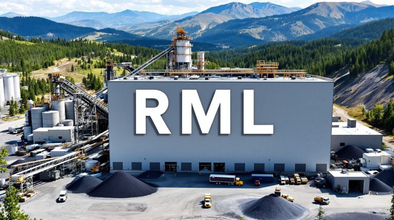 Resolution Minerals Ltd-RML-RML facility surrounded by scenic mountains.