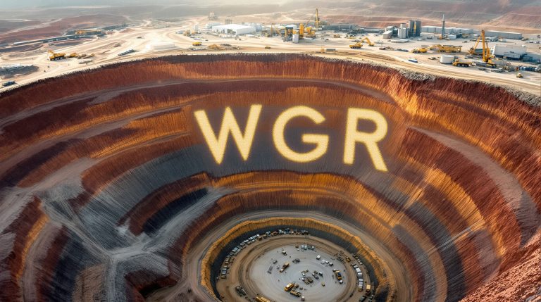 Western Gold Resources Ltd-WGR-WGR mining site with deep excavation.