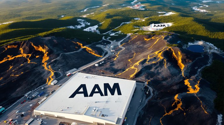 Aumega Metals Ltd-AAM-AAM excavation site with vivid lava.