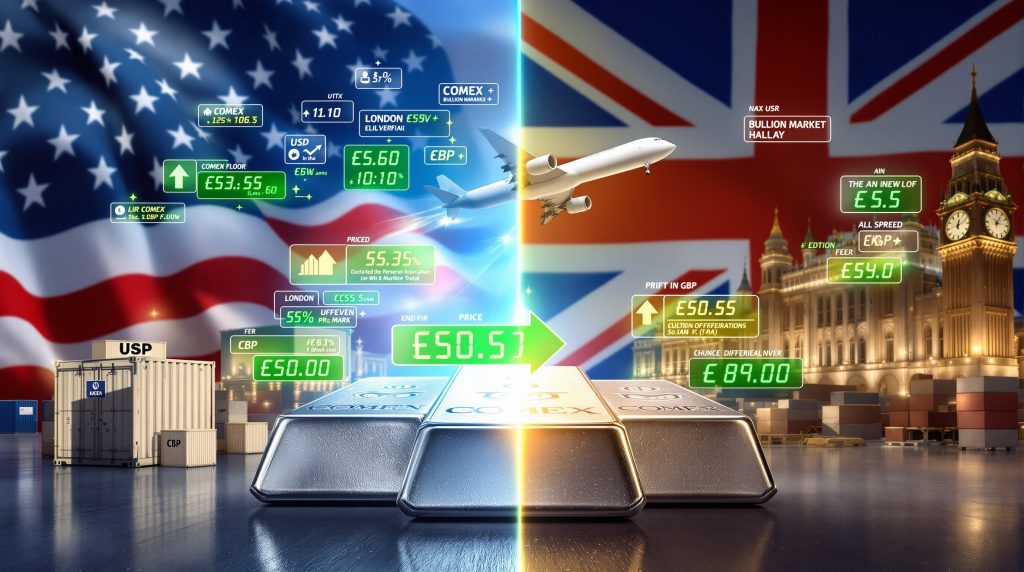 Silver trade between US and London.