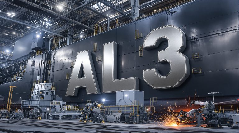 AML3D Ltd-AL3-AI3 industrial scene with robotic machinery.