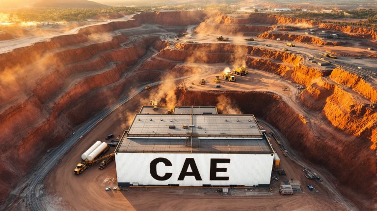 Cannindah Resources Ltd-CAE-CAE facility in a vast quarry.