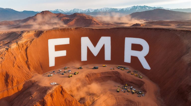 FMR Resources Ltd-FMR-FMR letters carved into mountain landscape.