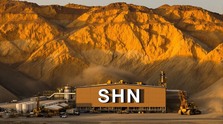 Sunshine Metals Ltd-SHN-Industrial facility SHN surrounded by mountains.
