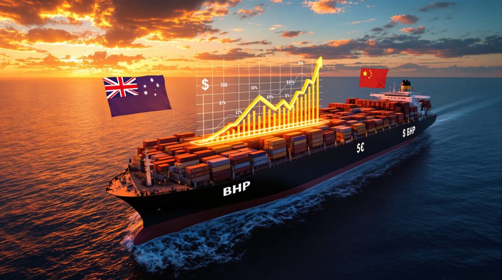Shipping negotiations visualized with growth chart.