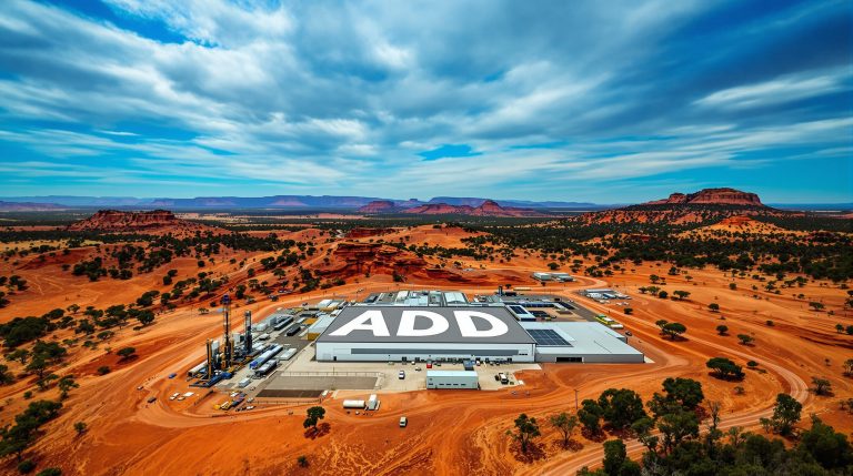 Adavale Resources Ltd-ADD-ADD facility in desert landscape.
