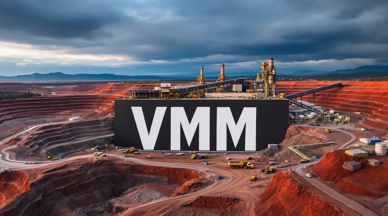 Viridis Mining and Minerals Ltd-VMM-VMM mining facility with heavy equipment.