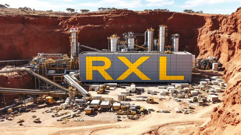 ROX Resources Ltd-RXL-RXL mining facility in desert landscape.