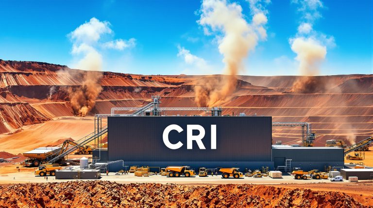 Critica Ltd-CRI-CRI mining facility in desert landscape.