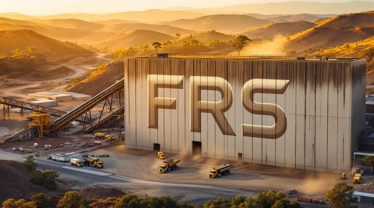 Forrestania Resources Ltd-FRS-FRS facility with industrial landscape background.