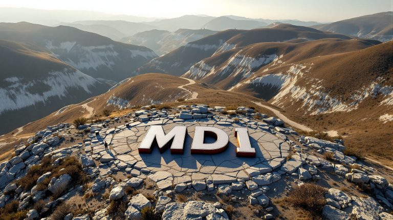Middle Island Resources Ltd-MDI-MDI letters on mountain landscape backdrop.