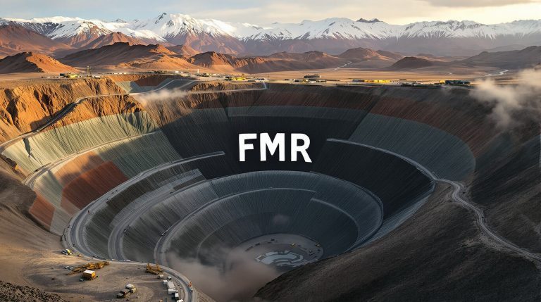 FMR Resources Ltd-FMR-FMR mining site with mountainous backdrop.
