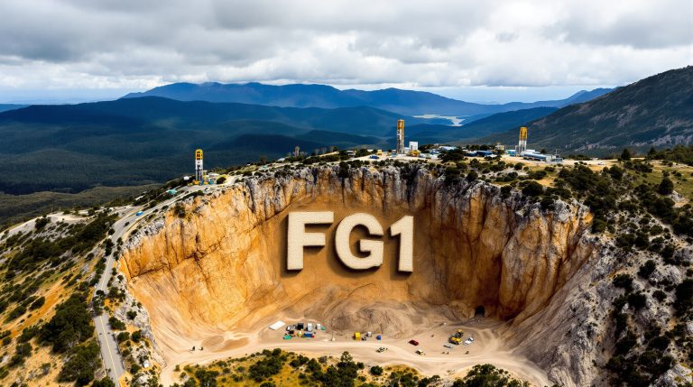 FLYNN Gold Ltd-FG1-FG1 quarry site with machinery.