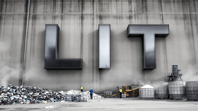 Livium Ltd-LIT-Large industrial sign with workers below.