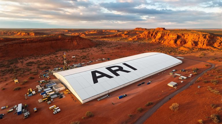 Arika Resources Ltd-ARI-ARI facility in a desert landscape.