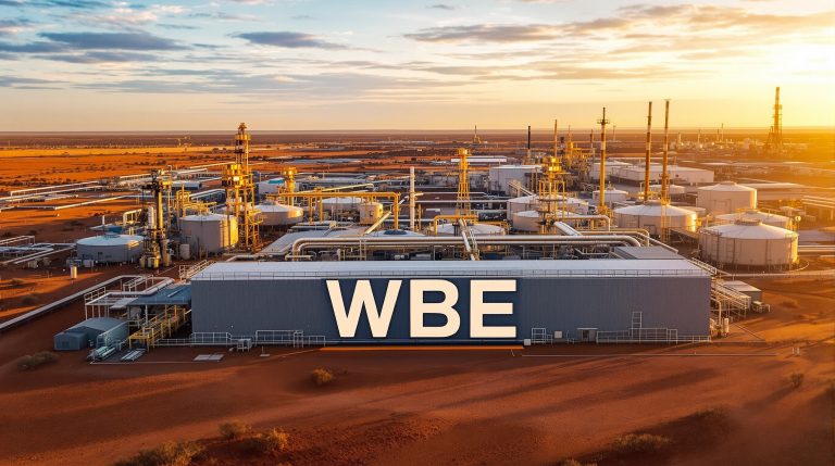 Whitebark Energy Ltd-WBE-WBE industrial plant at sunset.