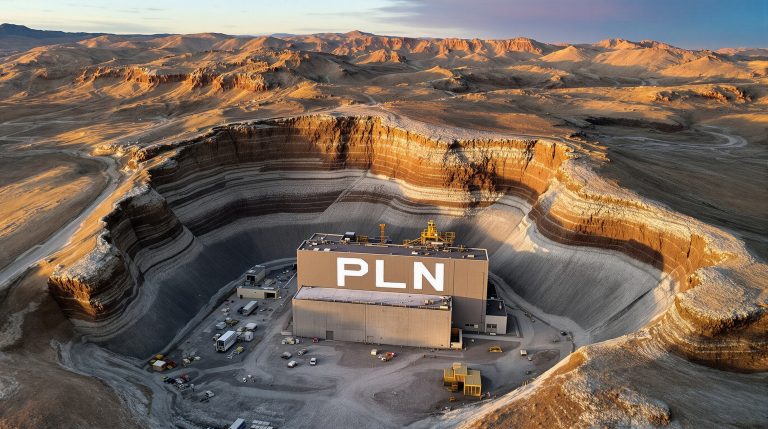 Pioneer Lithium Ltd-PLN-Mining facility nestled in vast terrain.