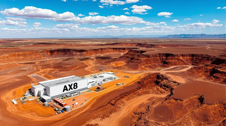 Accelerate Resources Ltd-AX8-AX8 facility in a desert landscape.