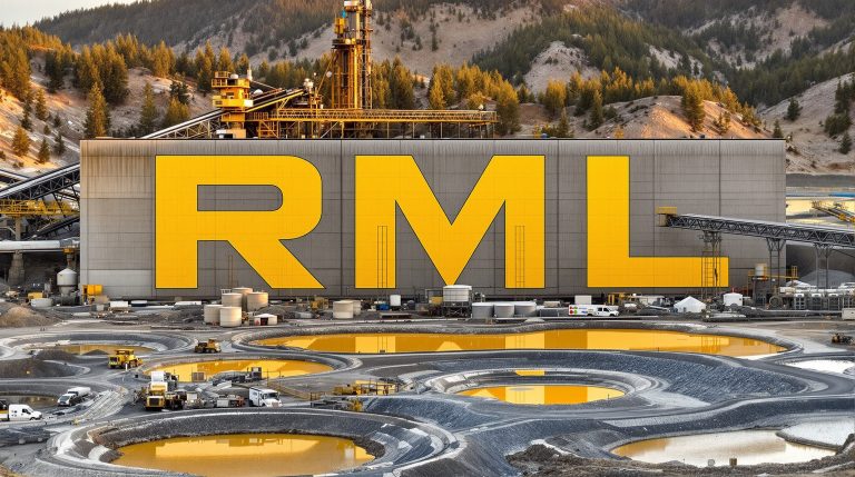 Resolution Minerals Ltd-RML-Mining facility with large RML sign.