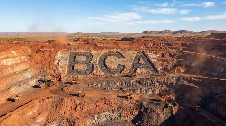 Black Canyon Ltd-BCA-BCA letters carved in mining pit.