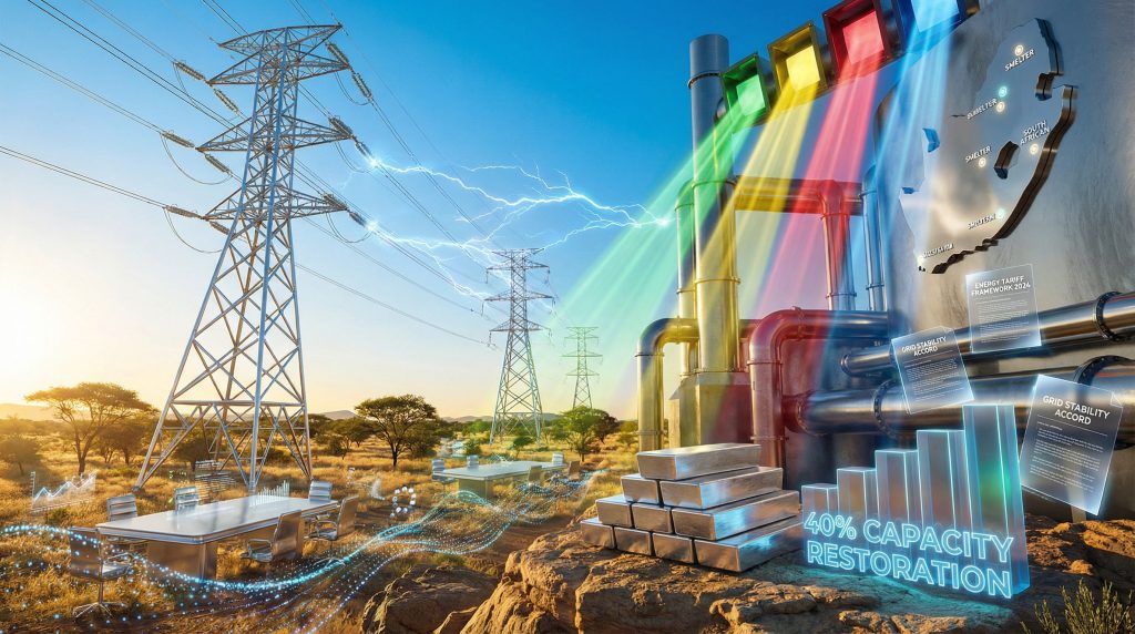 Electricity tariff talks for South African smelters depicted.