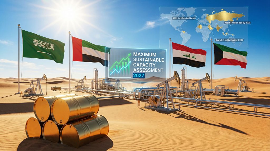 OPEC oil fields with capacity targets.