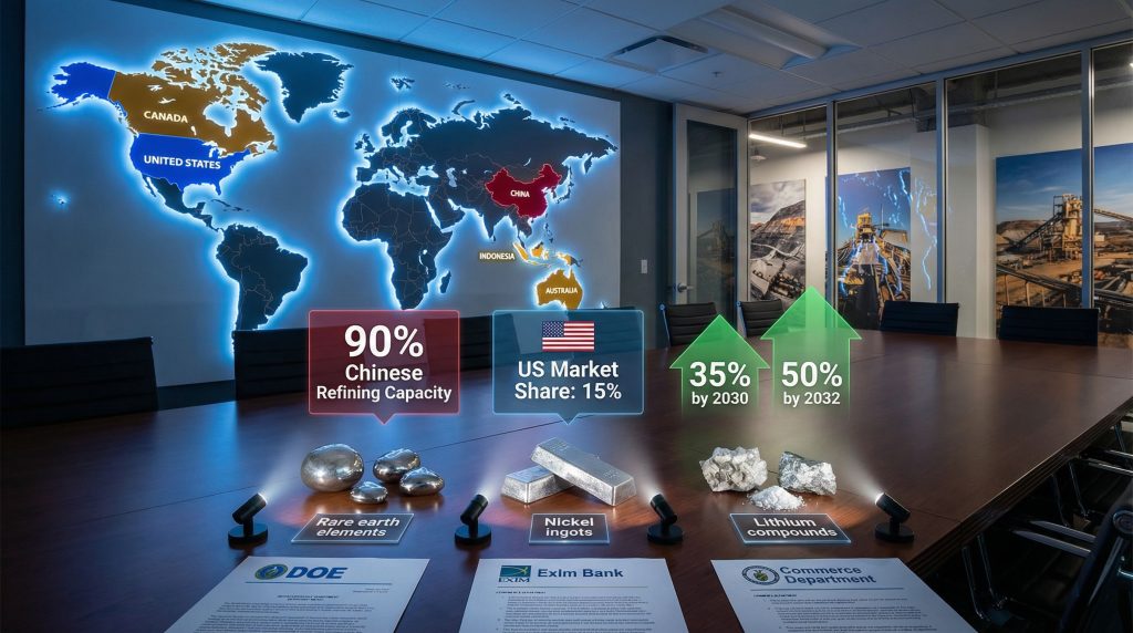 US minerals projects strategy against China.