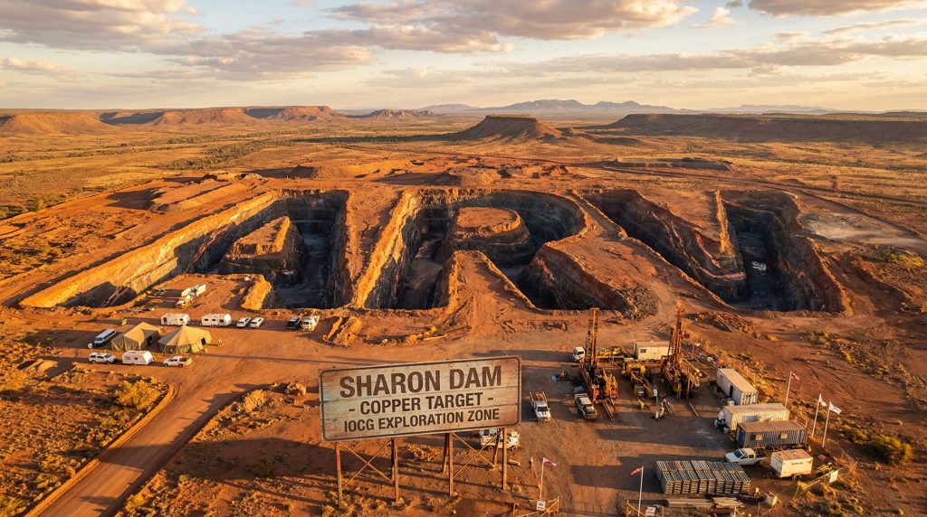 Artemis Resources Ltd-ARV-Arial view of Sharon Dam exploration site.