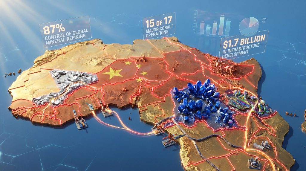 China's mineral strategy in Africa: infographic map.