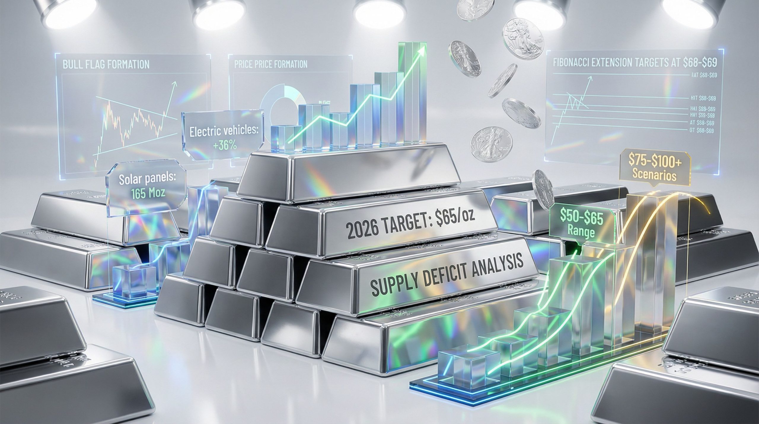 Silver Price Prediction 2026: Targets $64-69 Per Ounce