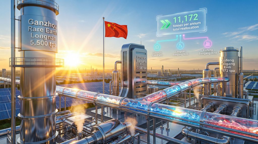 Jiangxi rare earth oxide facility reallocation factory.