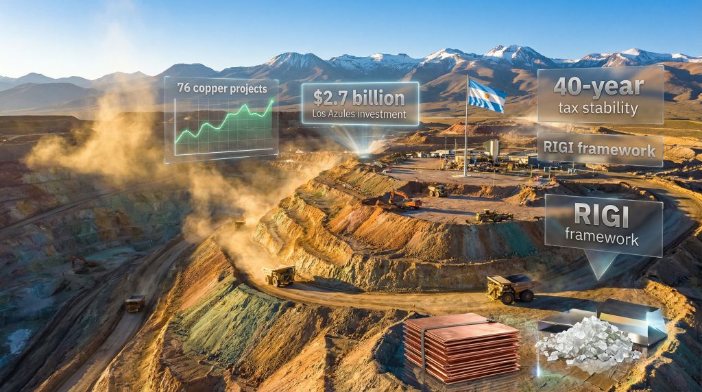 Mining landscape with Argentina investment highlights.