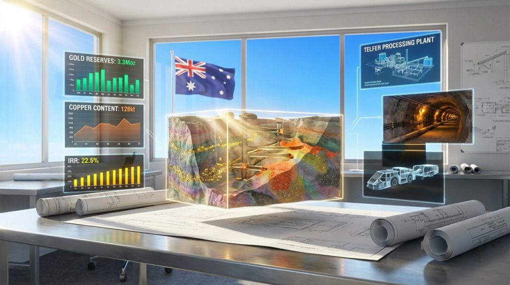 Greatland Gold Havieron project feasibility study visual.