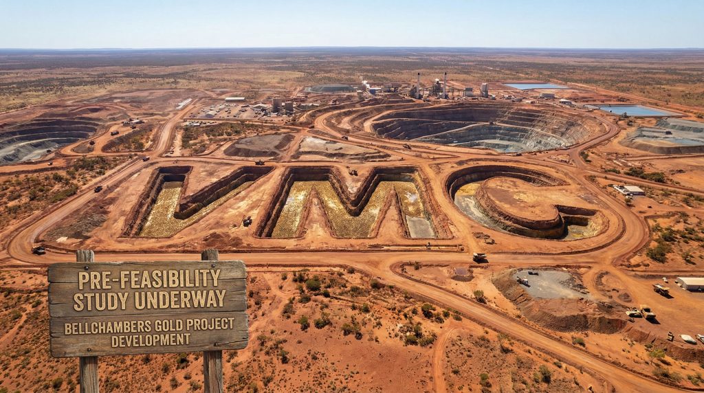 Venus Metals Corporation Ltd-VMC-Bellchambers Gold Project, pre-feasibility study underway.