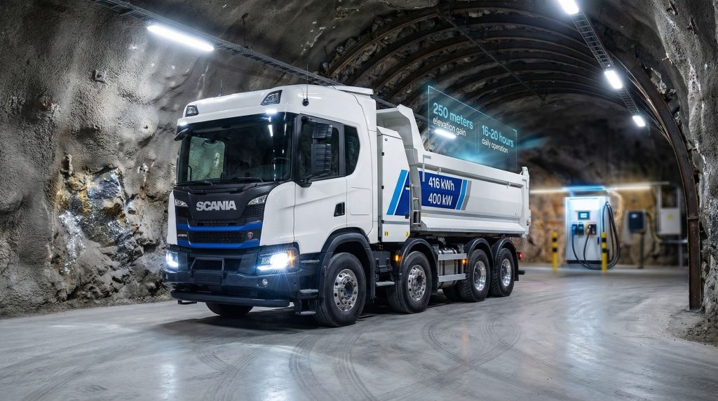 Scania Electric Mining Trucks: Underground Operations