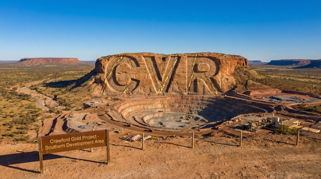 Cavalier Resources Ltd-CVR-Crawford Gold Project open-pit mining site.