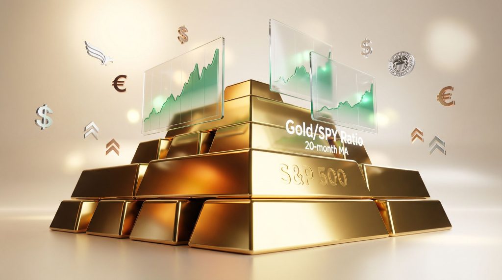 Gold sector cycle indicator with charts.