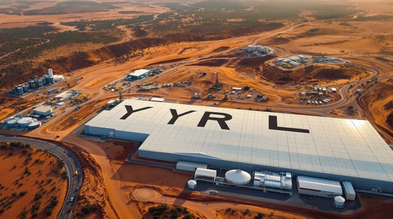 Yandal Resources Ltd-YRL-YRL facility in desert landscape.