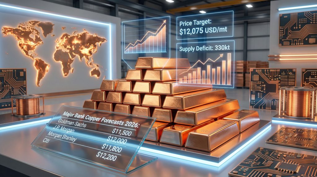 Copper forecasts show increased demand by 2026.