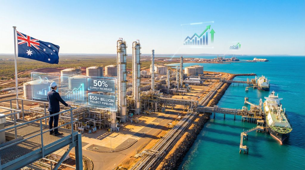 Woodside Energy CEO departure, industrial landscape overview.