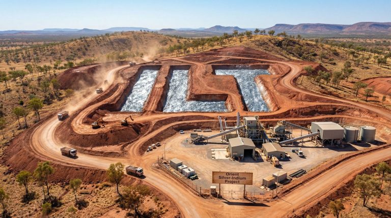 Iltani Resources Ltd-ILT-Orient Silver-Indium Project mining site aerial.