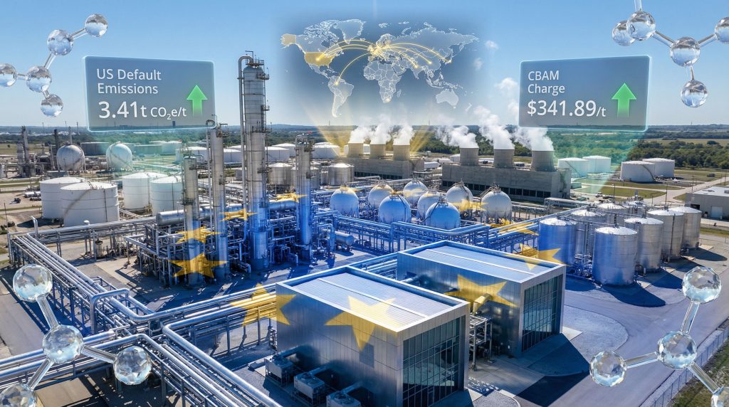 Industrial plant illustrating CBAM's effect on exports.