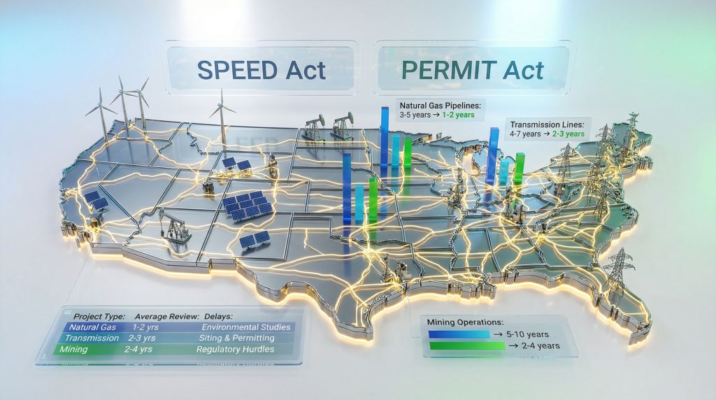 US House bill aims to expedite permitting.