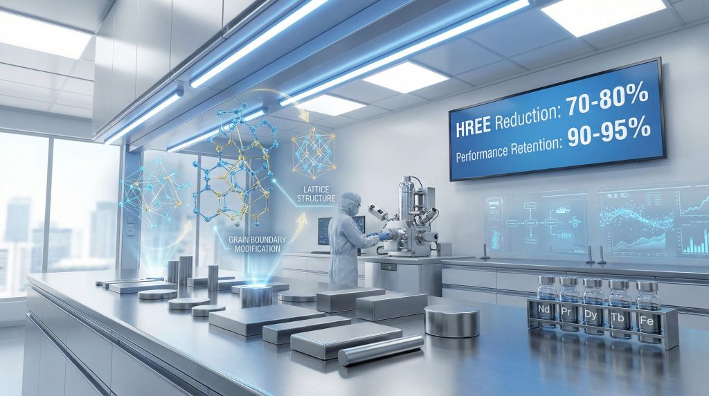 Advancing magnet innovation with reduced rare earths.