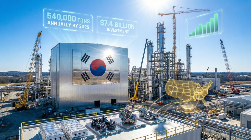 Korea Zinc US smelter plan rendering.