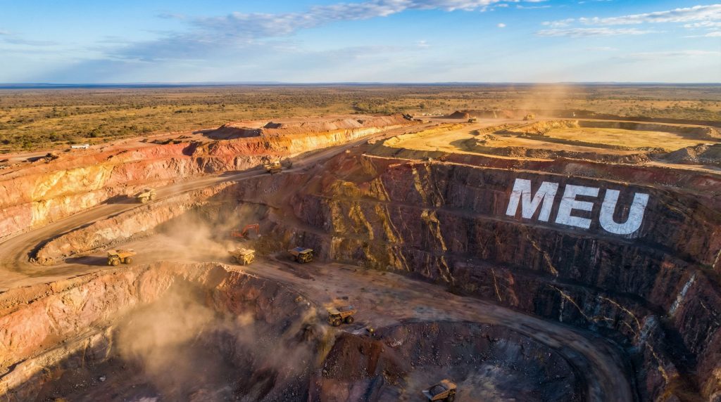 Marmota Ltd-MEU-MEU mining site aerial view.