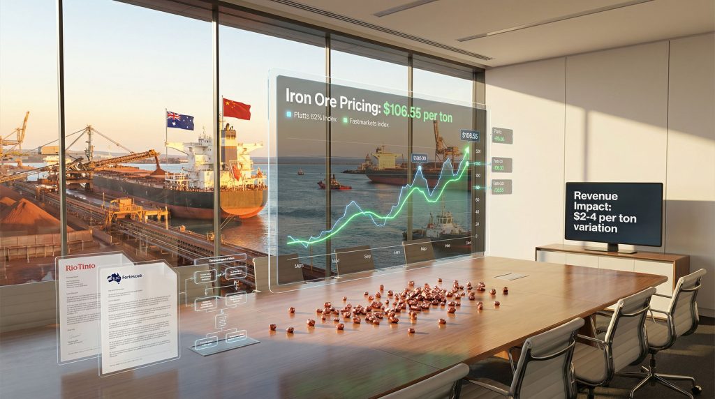 Rio Tinto and Fortescue redefine iron ore pricing.